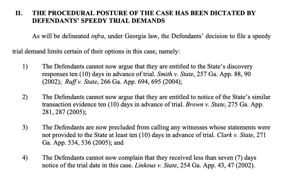 ASFleischman's tweet photo. Fulton County routinely punishes people for demanding a speedy trial, and here they are putting it in writing. https://t.co/CqgBE5KKce