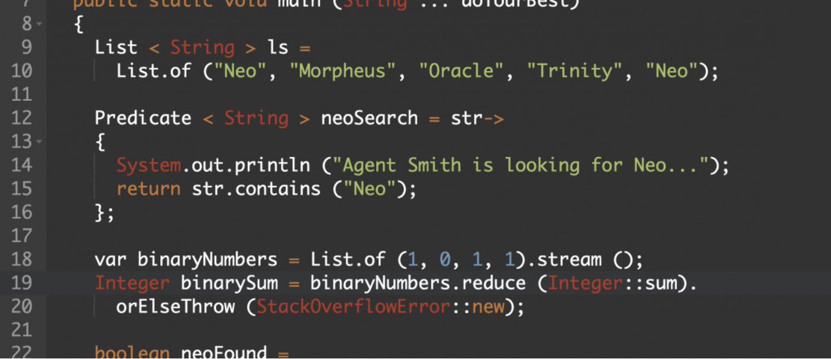 RafaDelNero's tweet image. Join me as we understand the important key methods when we work with a stream!
Solve it here 👉 bitly.ws/PA9i
#javachallengers #javacertification #software #java #code #coder #neostreamsearch #stream