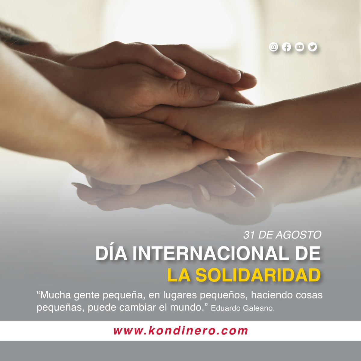 Kondinero's tweet photo. "Casi todas las cosas buenas nacen de una actitud de aprecio por lo demás".  -Dalai Lama.

#Solidaridad #Gratitud https://t.co/CkJDzcgIaP