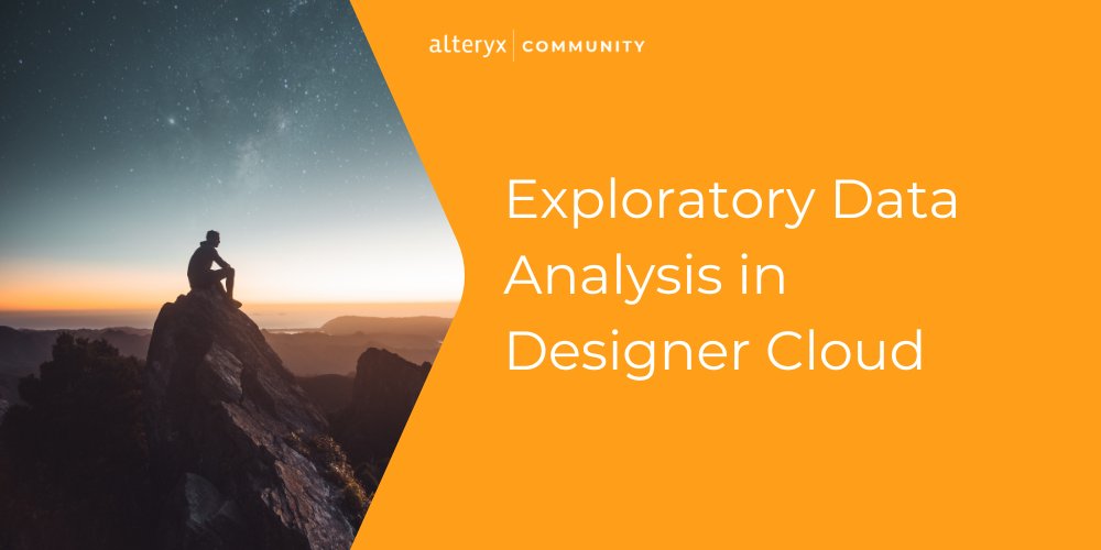 alteryx's tweet image. Get ready for an adventure! This new #AlteryxCommunity blog will take you along for the expedition as we conduct exploratory #DataAnalysis in Alteryx Designer Cloud, Designer Experience.

Read more: ow.ly/3fEl50PFcir

#AnalyticsCloud
