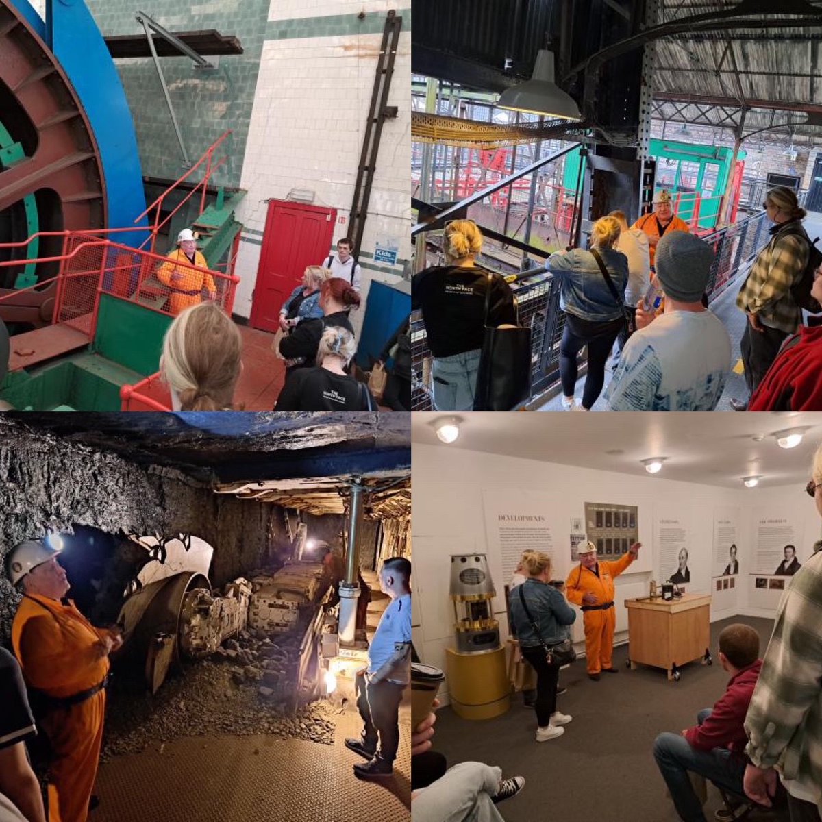 As part of their induction week our student visited @NatMiningMuseum and had a brilliant tour by Jim. Jim was once a student at Newbattle in the 80s and went on to study at the University of Edinburgh. Great to share these stories with our students. ✨