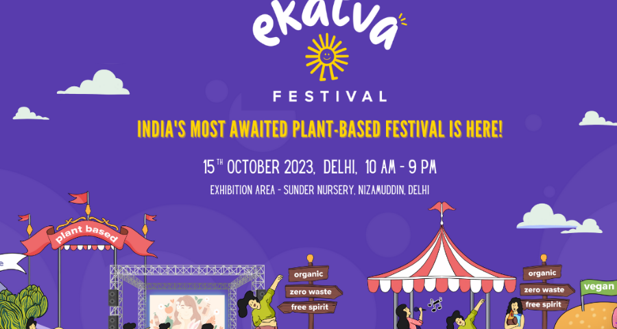 veganfuture's tweet photo. Ekatva Festival - Delhi's most awaited plant-based festival is launching on 15th October https://t.co/TgkLEry1fz #Delhi #vegan https://t.co/UhwDFso1y5