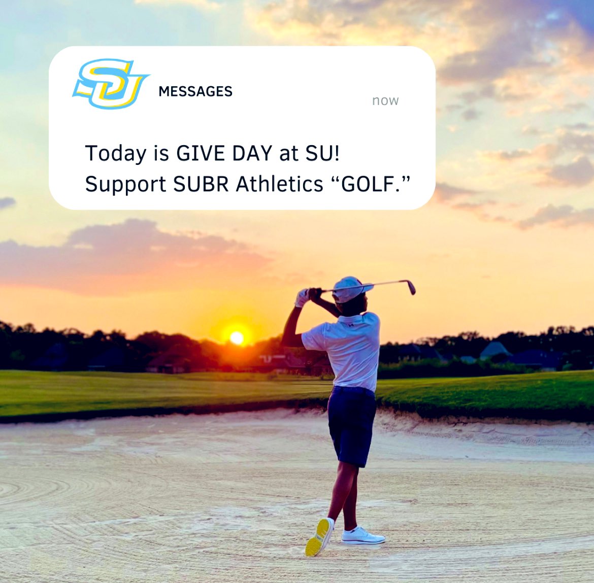 GIVE DAY! The SU System Foundation’s annual Give Day benefits all campuses and programs of the Southern University System. 

Make your gift to SUBR - Athletics then enter “GOLF” in the 
Personal Note section. secure3.convio.net/suf/site/SPage…
#SouthernIsTheStandard #GoJags #WeAreSouthern