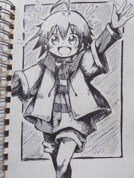 #今月描いた絵を晒そう
よその子描いてた 
