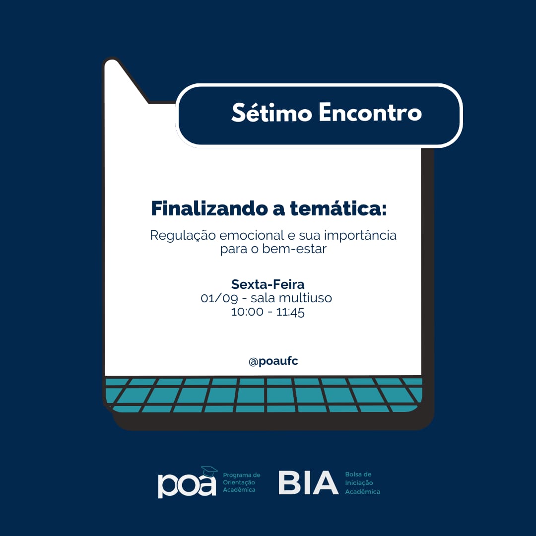 UfcQuixada's tweet photo. POA realiza encontro com o tema: Regulação emocional e sua importância para o bem-estar.

Vale horas complementares, todos estão convidados.

Dia: 1º/09
Local: sala multiuso
Horário: 10h às 11h45

#ufcquixada https://t.co/ENn6LqqMrS