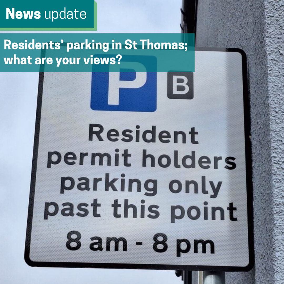 📢 Have your say on our proposals to introduce a residents’ parking scheme in the St Thomas area of Exeter.

These consultations followed concerns from local people who said they found it difficult to park on-street near their homes.

Read more 👉 soc.devon.cc/oGQmU