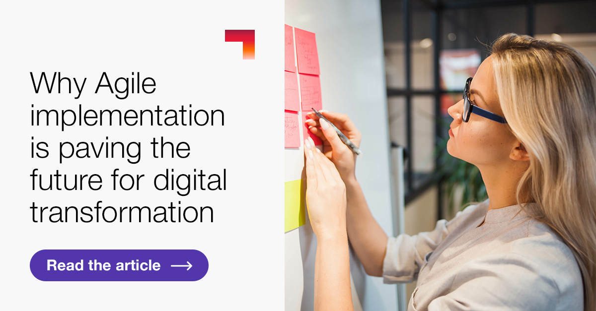 Flexibility, customer focus, collaboration and continual improvement are just some of the benefits of #Agile implementation but how does this align to #DigitalTransformation ? Read our new article to find out why bit.ly/45qagax #ExperienceCGI #WeAreCGI #BusinessAgility