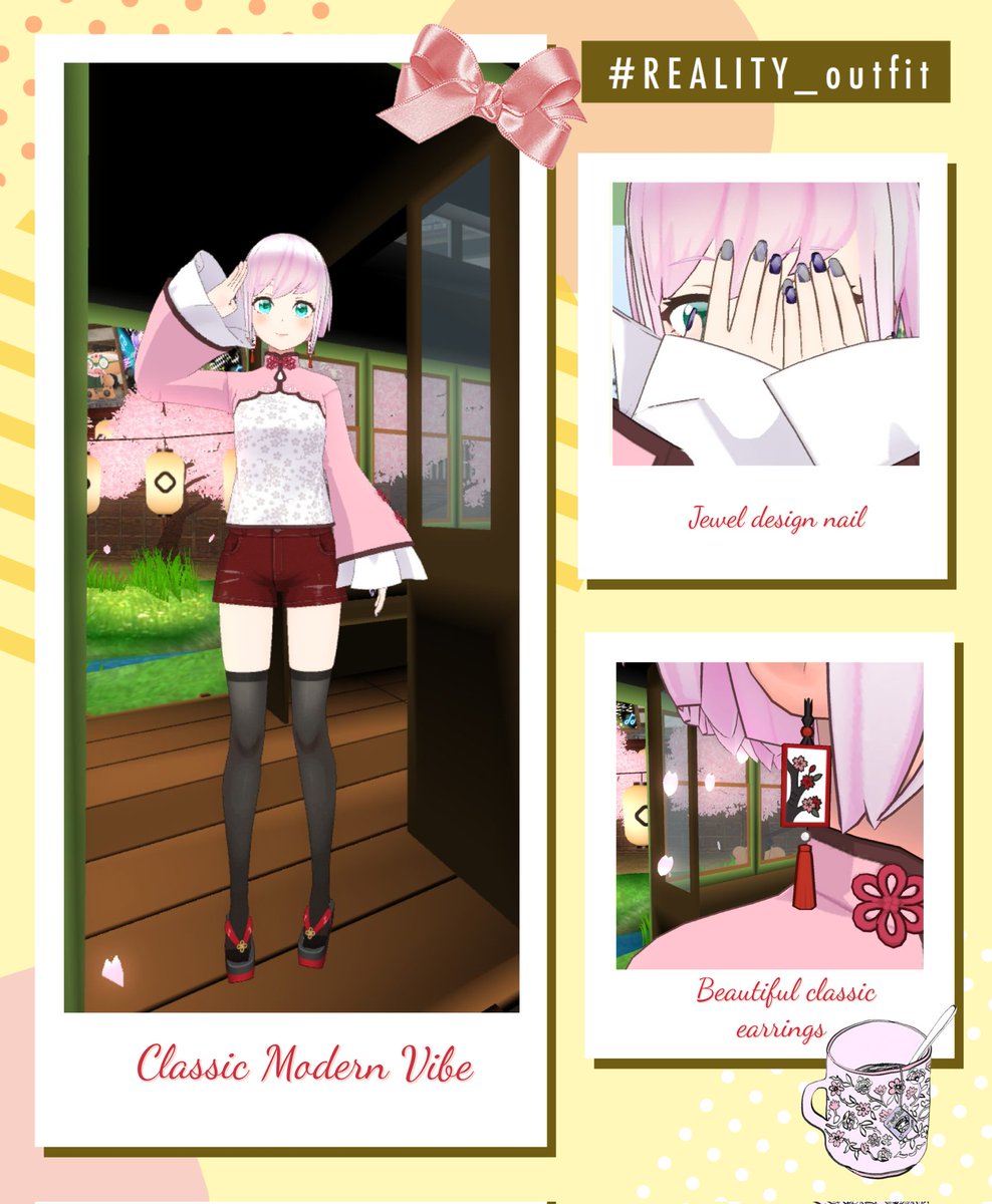 AlyssSyren's tweet photo. I should've wear long pants 👖 but gacha only give me short pants T^T
...luckily I hav long socks 🌼
#REALITY_Outfit #REALITYapp https://t.co/KykUDczwyf