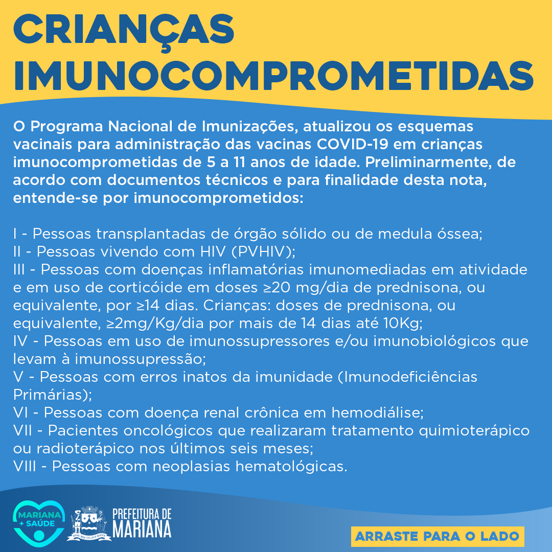 PrefMariana's tweet photo. 💉Confira a agenda de vacinação de amanhã! Disponibilizaremos doses contra a COVID-19 para públicos específicos. Veja agora mesmo!

▫️Os usuários devem comparecer ao local de vacinação portando documento com foto, cartão de vacina e cartão do SUS. https://t.co/v80yUFa5F0