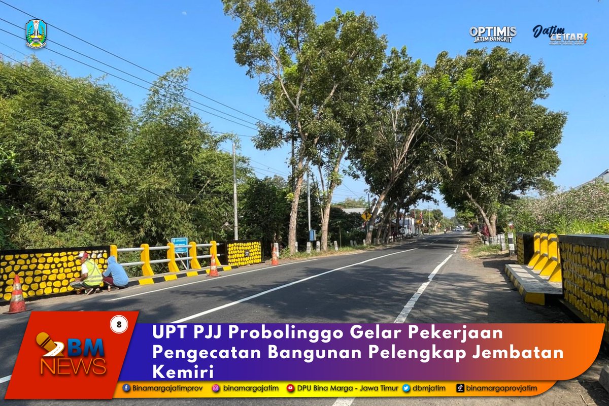 dbmjatim's tweet photo. #sobatbima ,

Guna mempertahankan kondisi jembatan dalam kondisi prima, UPT PJJ Probolinggo @dbmjatim melaksanakan pengecatan bangunan pelengkap jembatan pada Jembatan Kemiri, di ruas Jalan Bts Kota Lumajang -Bts Kabupaten Jember (Link.200), Kamis (31/8).

https://t.co/8rDLOh1lir https://t.co/ND4sOeotd8