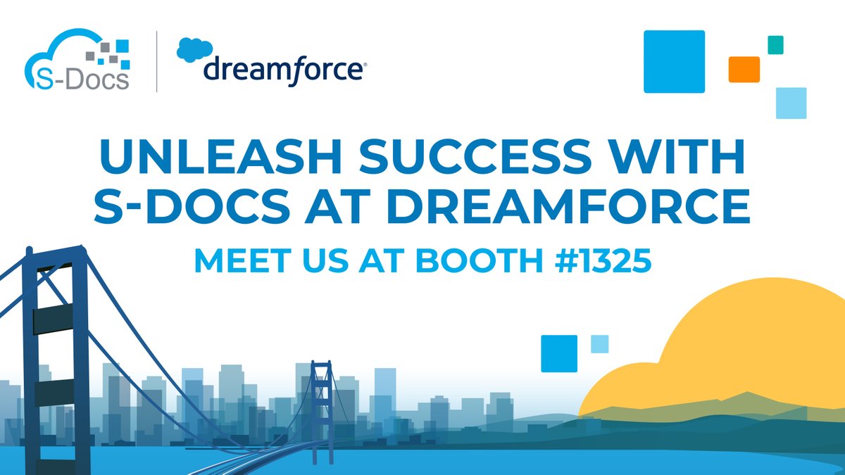 Sdocs's tweet image. 🌟 Dreamforce 2023 is less than a week away!!!

We&apos;re thrilled to be a part of this year&apos;s event, and you can find us at Booth 1325📍
Don&apos;t miss out on the chance to connect, network, and explore the future of your organization.