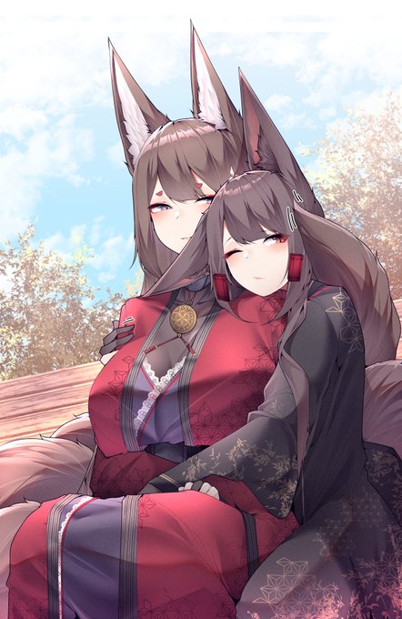 #AzurLane #アズールレーン

キツネ姉妹🦊
fox sister! (='∇`=)! 