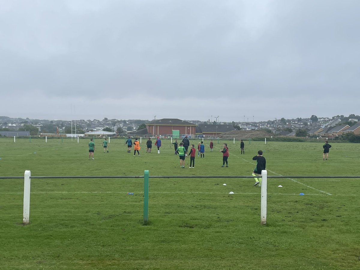 CRugbyCommunity's tweet photo. We were back @barry_rfc today for another WRU Fit Fed Fun camp today 🏉
Another great day despite the wet ☔️ 

#WRUFitFedFun @WRU_Community @barrymandjrfc https://t.co/CeS6qxAUXT