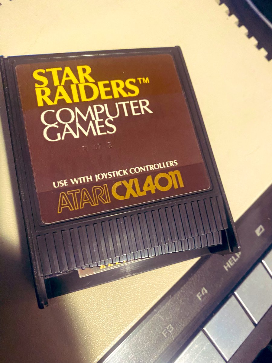 ballistikcoffee's tweet photo. What’s #Starfield ?! Never mind. I’m busy playing #StarRaiders (1980) by Doug Neubauer on my #Atari1200xl! 🕹️👾❤️ A true #Atari classic for the 400/800 line of #8bitcomputers! You’re the captain of an elite #Atarian Starship fleet fighting Zylon forces! It’s a fantastic #game! ☕️ https://t.co/dma8NArMVT