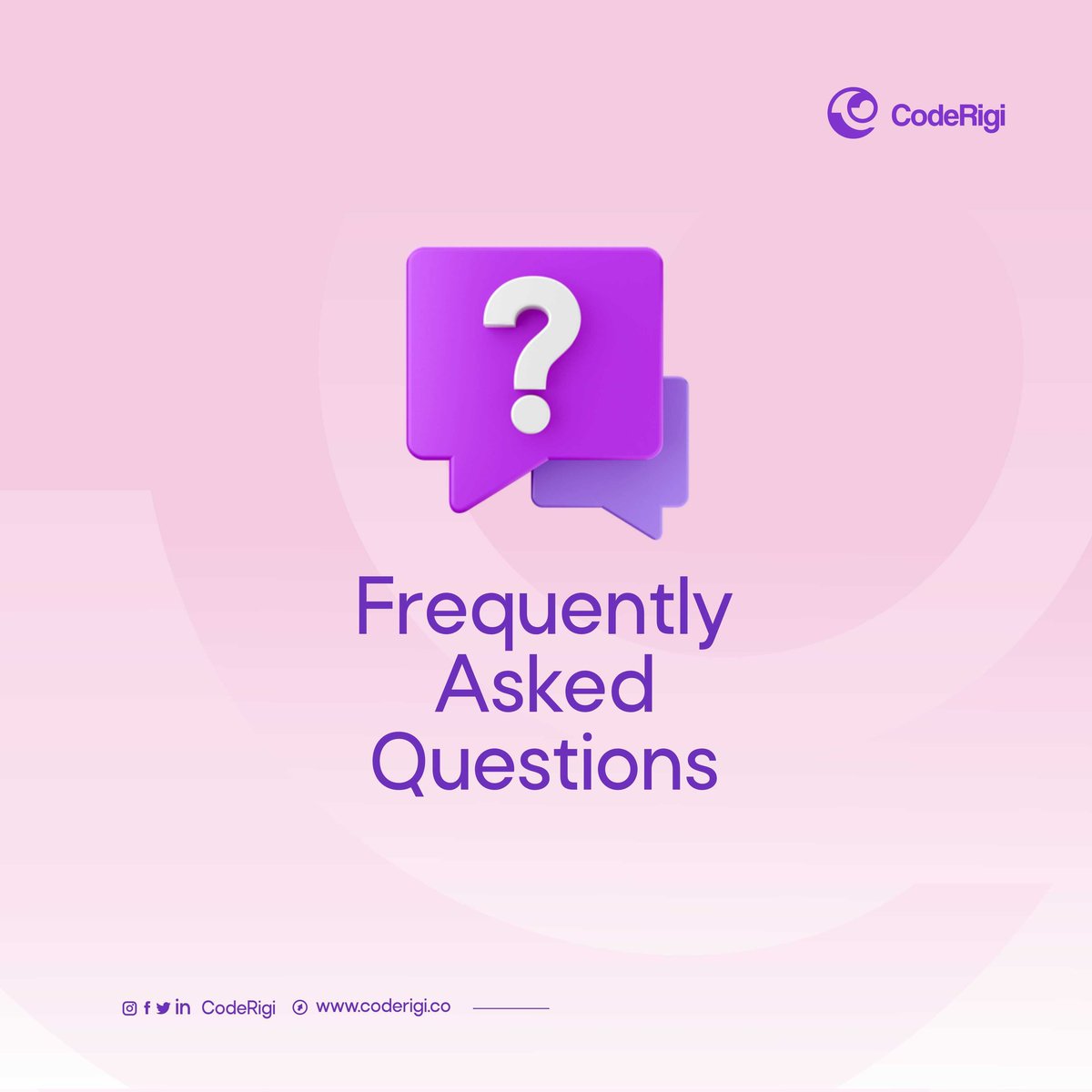 coderigi_'s tweet photo. Have you got more questions about CodeRigi?
Letβs hear you in the comment section, we will be delighted to address your concerns.
#CodeRigi #FAQs #Coding #faq #CodeRigiAcademy https://t.co/FLCtWJzqGL