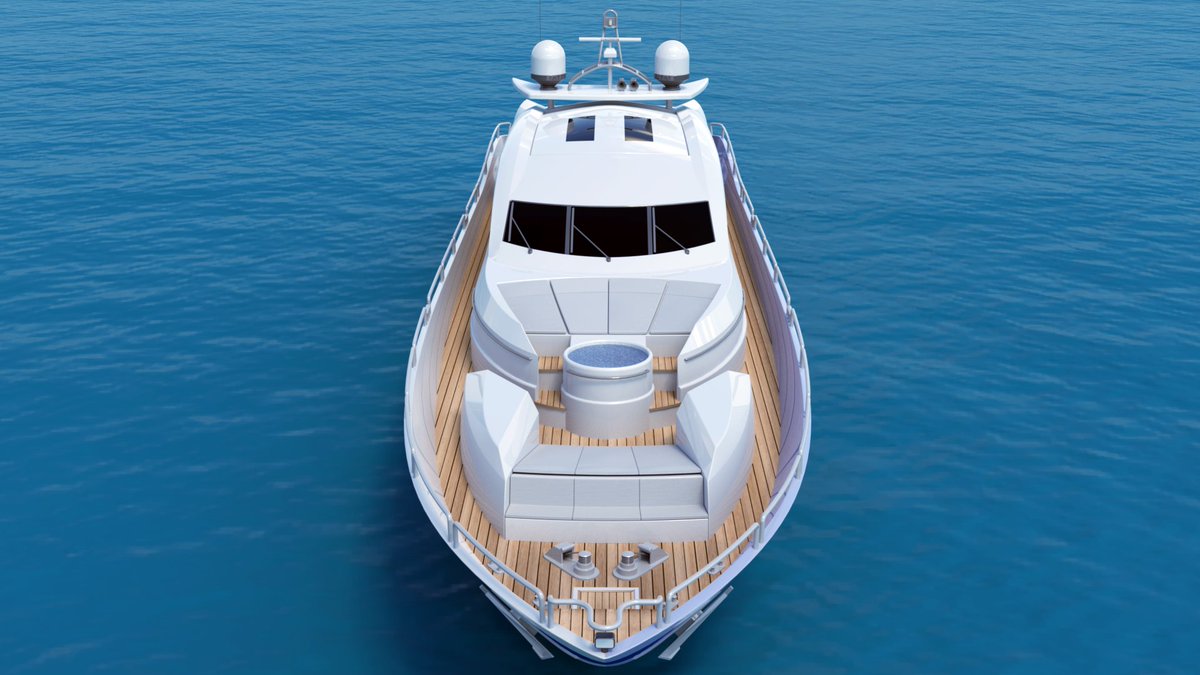 Dassault3DS's tweet photo. Ahoy! ⚓ Louis Kessler created this yacht on @SOLIDWORKS based on a training through @LearnSolidWorks. Keeping summer alive! We're here for it. https://t.co/g4yjgTt7u0