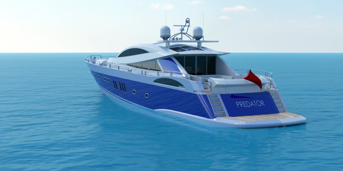 Dassault3DS's tweet photo. Ahoy! ⚓ Louis Kessler created this yacht on @SOLIDWORKS based on a training through @LearnSolidWorks. Keeping summer alive! We're here for it. https://t.co/g4yjgTt7u0