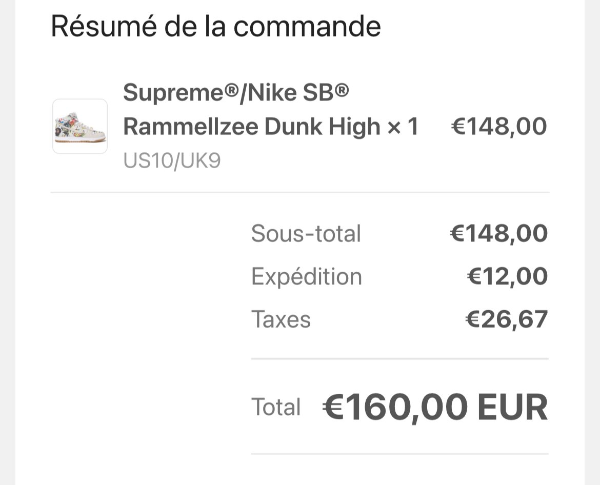 Nike SB Supreme x @RAID_1O 

#nike #nikesb #sb #high #dunk #supremexnike #supreme #deals #sneakers #reseller #resell #heat #shoes #baskets #cookgroup #cg #discord #itsok #success