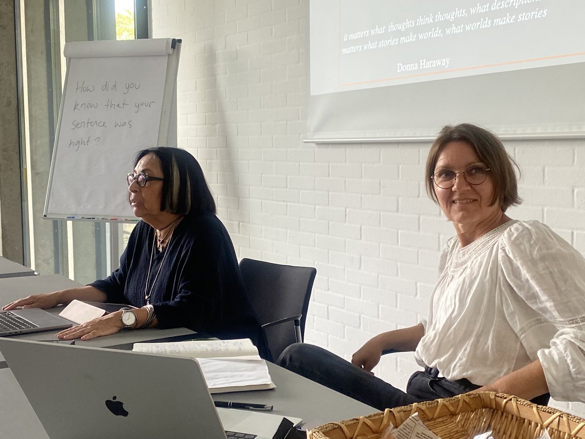 Thinking and Experimenting with @britwinthereik <a href="/marisoldelacad1/">marisol de la cadena</a> and awesome PhD-students <a href="/DTUtweet/">DTU</a> Experimenting with #ethnography : Making Time-Space for Analysis #STS #multimodal #anthropology 🔥 #not_only #presence #aesthetics