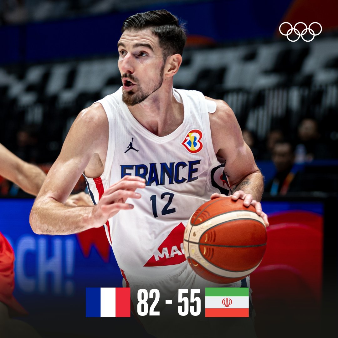 @basketfinland @FIBA @FIBAWC @mexbasquet @JAPAN_JBA @SSBFed @EBBFED France close out the first day of the classification round at the #FIBAWC with a victory against Iran!

📸: @FIBA
#WinForAll | #WinForFrance