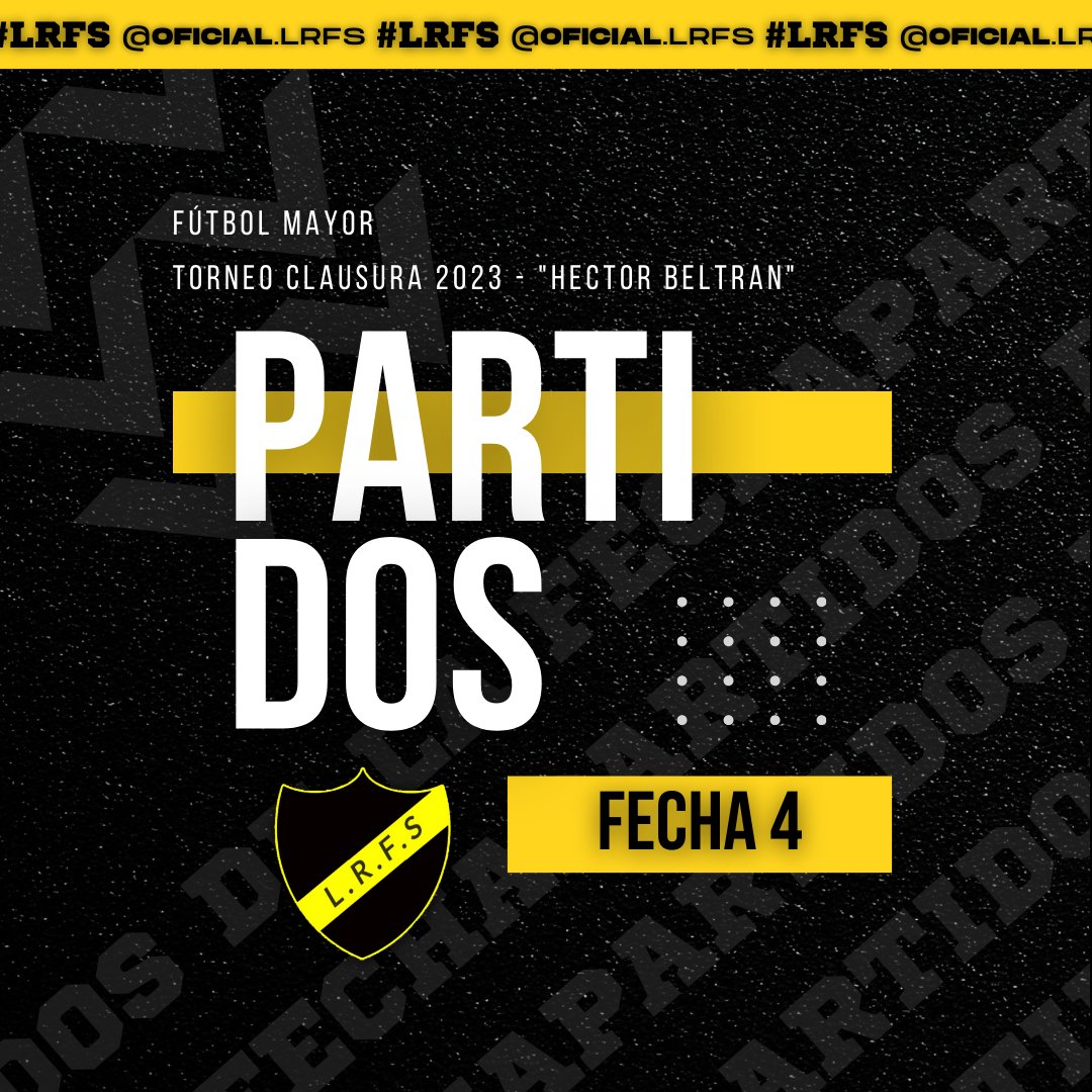 Oficial_lrfs's tweet photo. #FutbolMayor

🗓Domingo 3/09 - #Fecha4

⏰14hs - Reserva.
⏰16hs - Primera.

#LRFS https://t.co/mRMW9hP3Lg