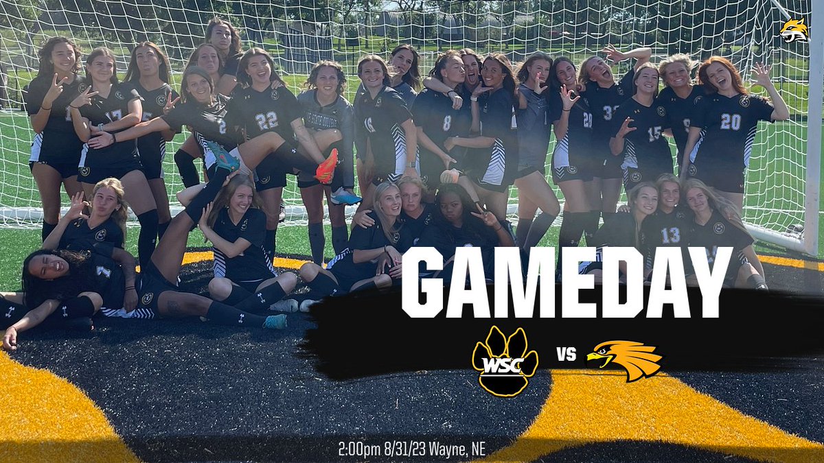 WayneStSoccer's tweet photo. IT'S GAMEDAY!! We are hosting our first non-conference match today! We can't wait to see the team compete! #GoCats #STRONG ⚽️🐯

🆚 University of Minnesota Crookston
🗓️ Today
⏰ 2:00pm
📍 Wayne, NE
🏟️ WSC Soccer Field https://t.co/7EQ1EMkikE