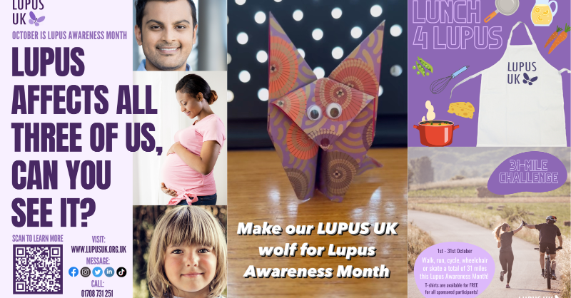 THERE'S ONE MONTH TILL LUPUS AWARENESS MONTH!!! Take part in our social media campaign, fundraising events & raise awareness by creating your own origami wolf & get the kids involved too with our colourings sheets. We’ve got something for everyone! - lupusuk.org.uk/lupus-awarenes…