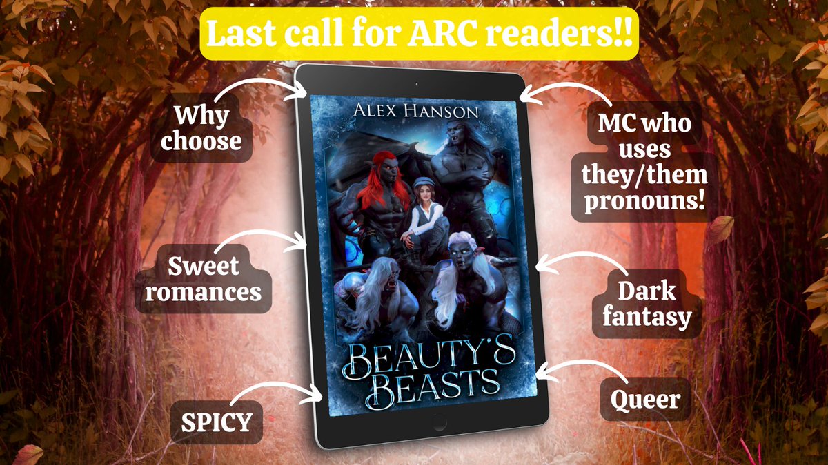 ARCs for Beauty's Beasts go out tomorrow! Sign-ups close tonight at midnight, so if you'd like to receive an ARC copy of a spicy why choose Beauty and the Beast with gargoyles, head to my 🔗 asap!  

#paranormalromance #beautyandthebeast #gargoyles #booktwt