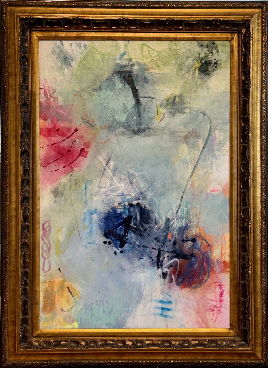 “Peaceful Grace 1 and 2”   Love abstract art in traditional frames.   These can be hung side by side in any direction and also stacked!!! 
Intricately layered with every beautiful color! 
#kathycousart #kathycousartfineart  
#artforinteriors #artforinteriordesign