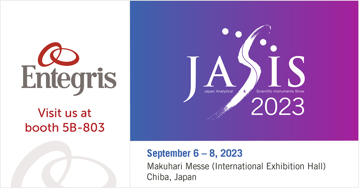 Entegris's tweet image. Join Entegris at the Japan Analytical and Scientific Instruments Show (JASIS) and learn about our range of online particle characterization tools. Detect defectivity in minutes! bit.ly/3qHxObH #largeparticlecount #fluiddynamics #JASIS2023