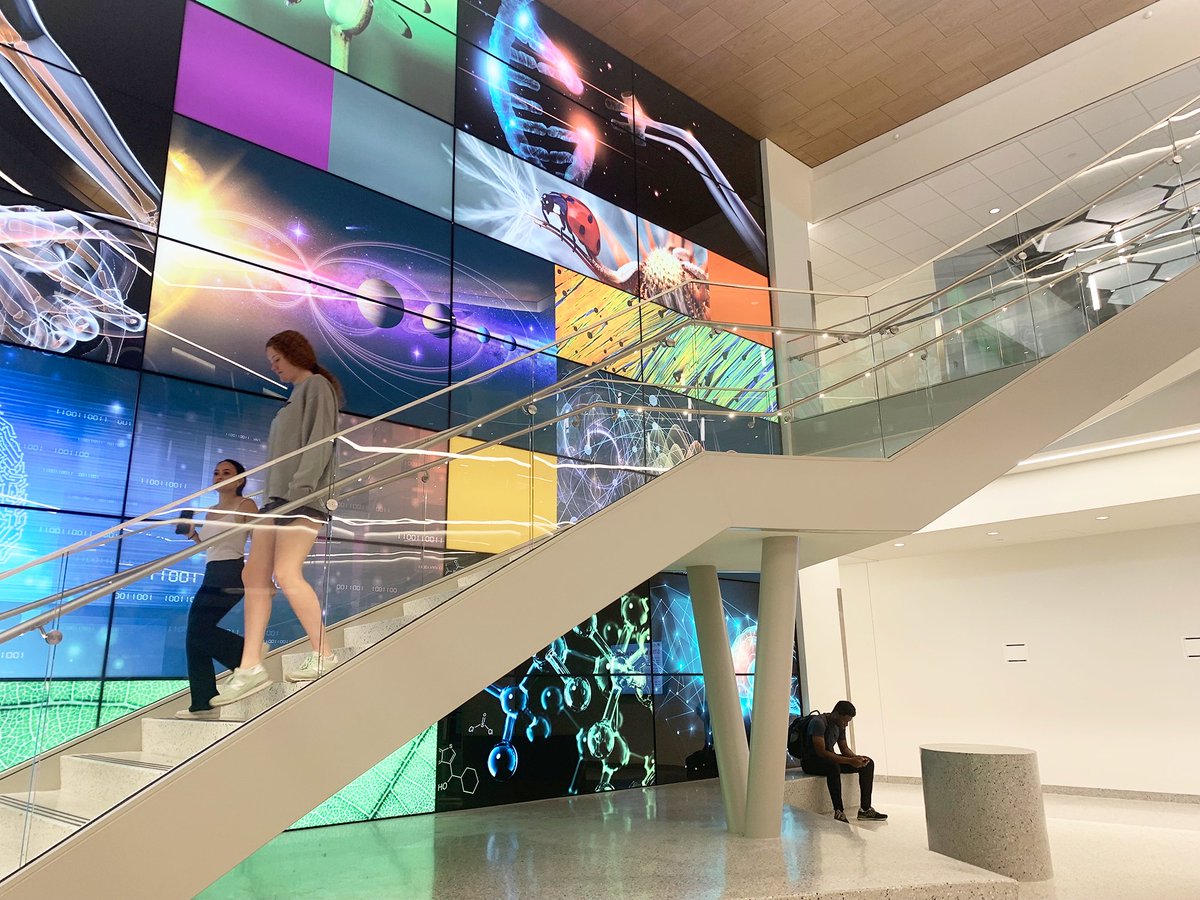 VCUpresident's tweet photo. It's surreal to see the new @VCU STEM building full of students this fall. Every semester, more than 10,000 students will thrive in these innovative learning spaces. Thank you again to everyone who helped make this building a reality. Together, we can achieve incredible things. https://t.co/aTU8M4PPO6