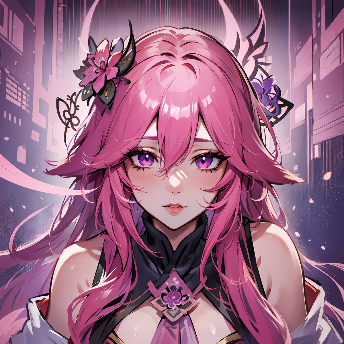 AnimeGirlDays's tweet photo. Yae Miko Portrait From Genshin Impact https://t.co/4WsdWmt5GG