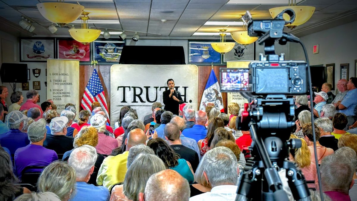 “Diversity” is *not* our strength. Our strength is what unites us across our diversity. Free speech. Self-governance. Meritocracy. TRUTH. 📍 Clear Lake, Iowa