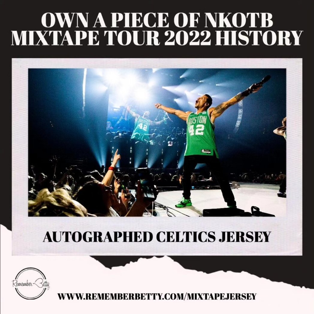 Last chance! Only 2 days remain &amp; ends this Saturday! 🖤

Have you entered for your chance to own this <a href="/nkotb/">New Kids on the Block</a> autographed Boston Celtics Jersey? 

Donate at rememberbetty.com/mixtapejersey for your chance to relive the memories with this piece of NKOTB history! 

#rememberbetty