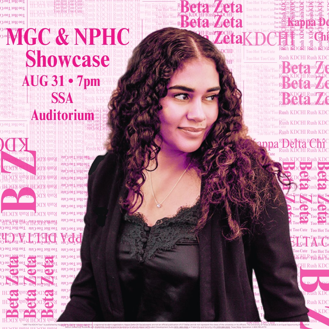 UTDKDChi's tweet photo. — MGC &amp; NPHC SHOWCASE! —

We have a Reputation🖤🕢👀 of being really, really fun… 

Come watch some amazing performances and presentations!! Learn about KDCHI and other mgc sororities and fraternities! 

♡ TONIGHT - 7pm SSA Auditorium ♡ https://t.co/fqXIh82B6t