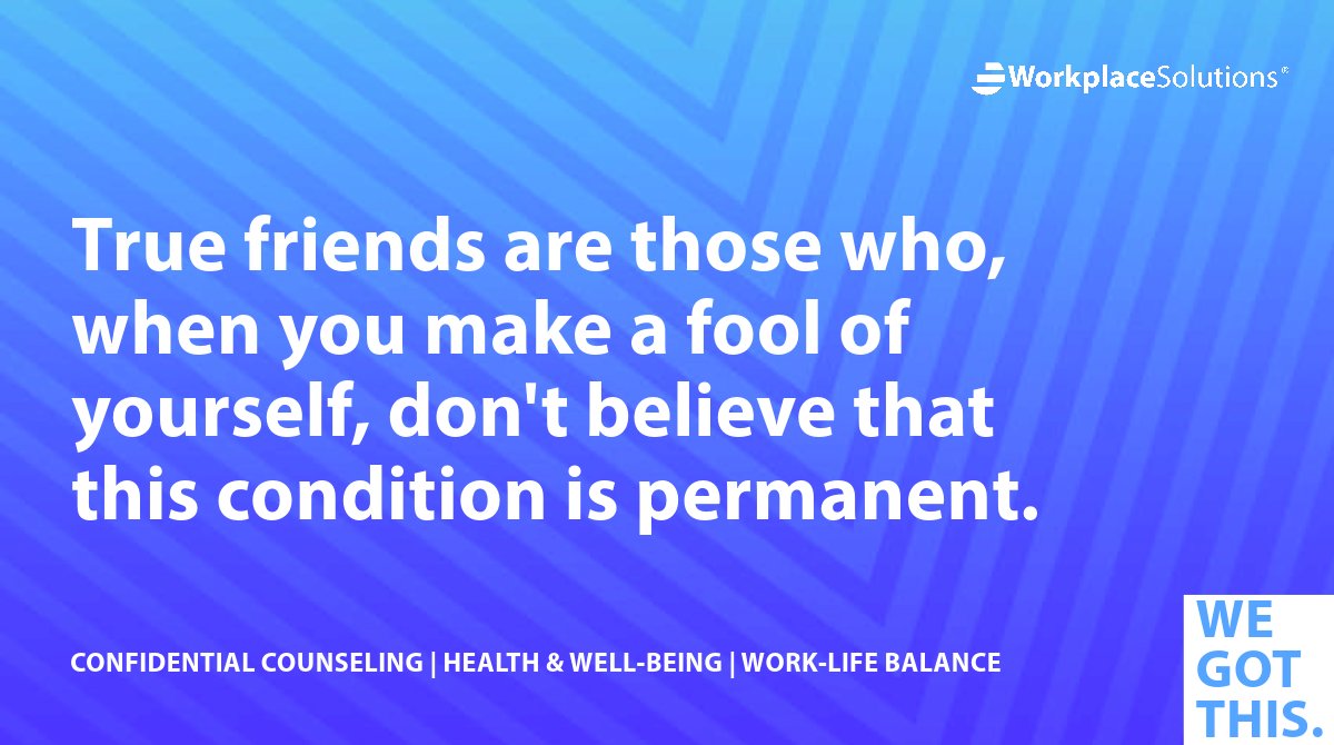 wseap's tweet photo. Create a safe workplace environment where employees aren't afraid to ask for help. If you choose Workplace Solutions as your company's EAP, our professionals will give your employees the support they need. https://t.co/KmvbWIWMZG 

#WeGotThis #workplaceculture #employeewellness https://t.co/bSM2oZLjjD