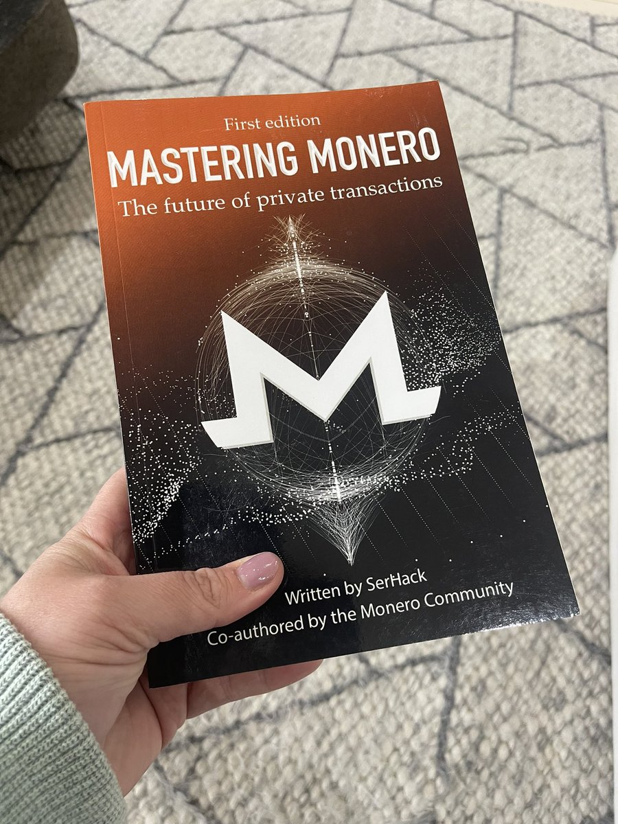 MyMonero's tweet image. #MasteringMonero #FirstEdition #Monero #XMR #Privacy 
@masteringxmr @serhack_