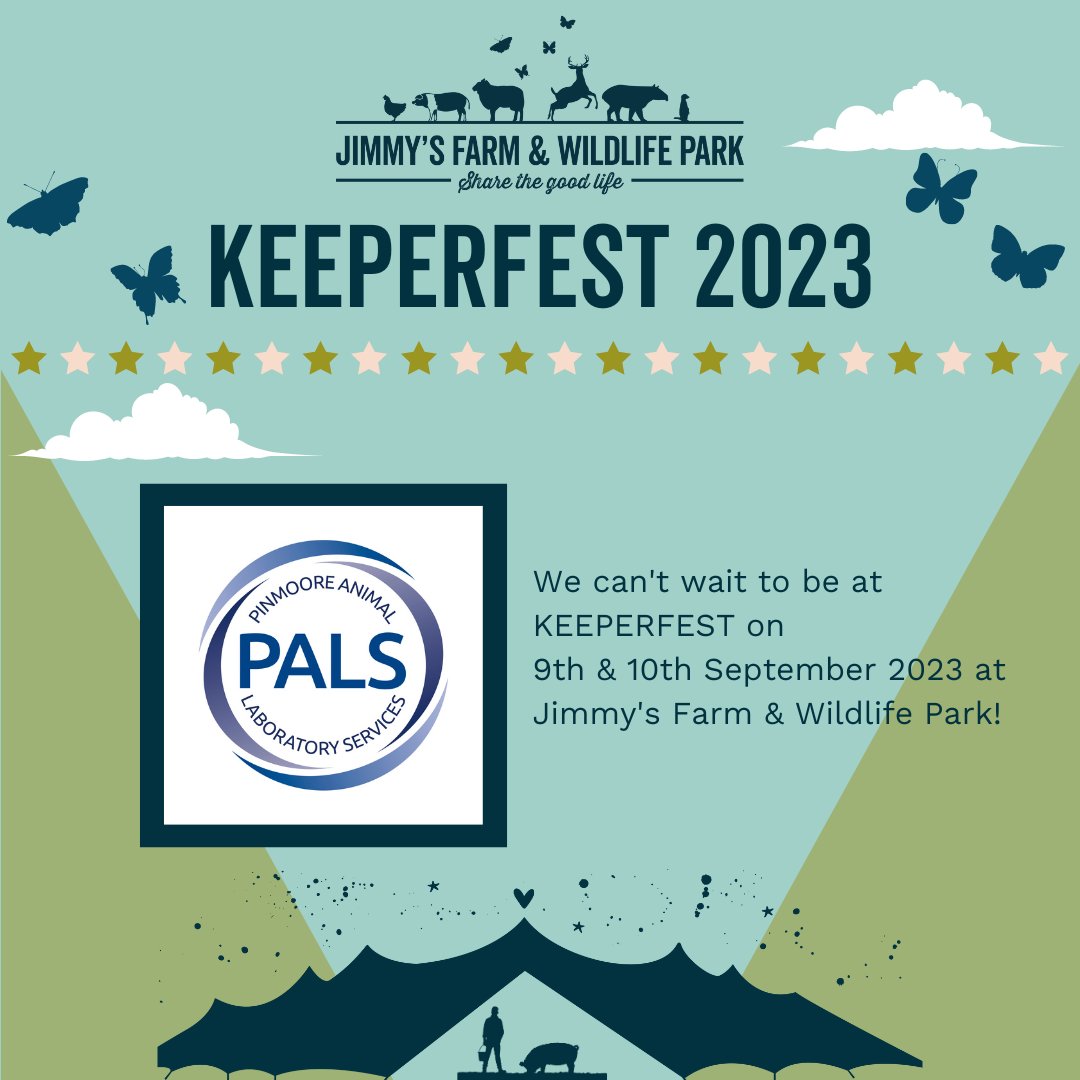 palsvetlab's tweet photo. PALS are excited to be attending KEEPERFEST UK, held at Jimmy's Farm &amp; Wildlife Park on 9th/10th September 2023.
A whole festival dedicated to every professional keeper of animals in the UK @jimmysfarmhq
https://t.co/bq2Kya16v7
#jimmysfarmandwildlifepark #keeperfest #zookeepersuk https://t.co/fkG52lnz41