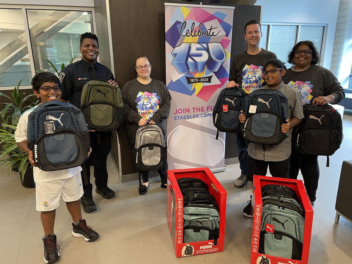 StaeblerInsures's tweet image. With more students needing back to school support, we were proud to make a special delivery to help the #BackpackChallenge with the @WRPSToday 🎒🏫 #Staebler150