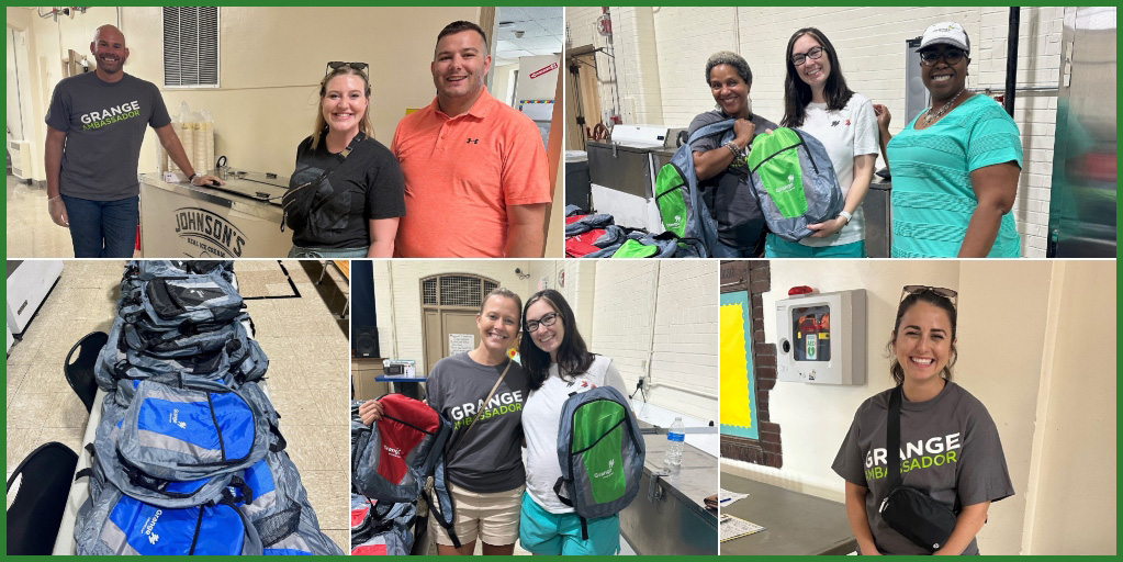 GrangeInsurance's tweet photo. We recently handed out school supplies at our adopted school, Fairwood Elementary. A special thanks to our associates who donated, volunteered and are making a difference in the lives of these great kids! #GrangeGives #LifeAtGrange https://t.co/diIGDCODJv