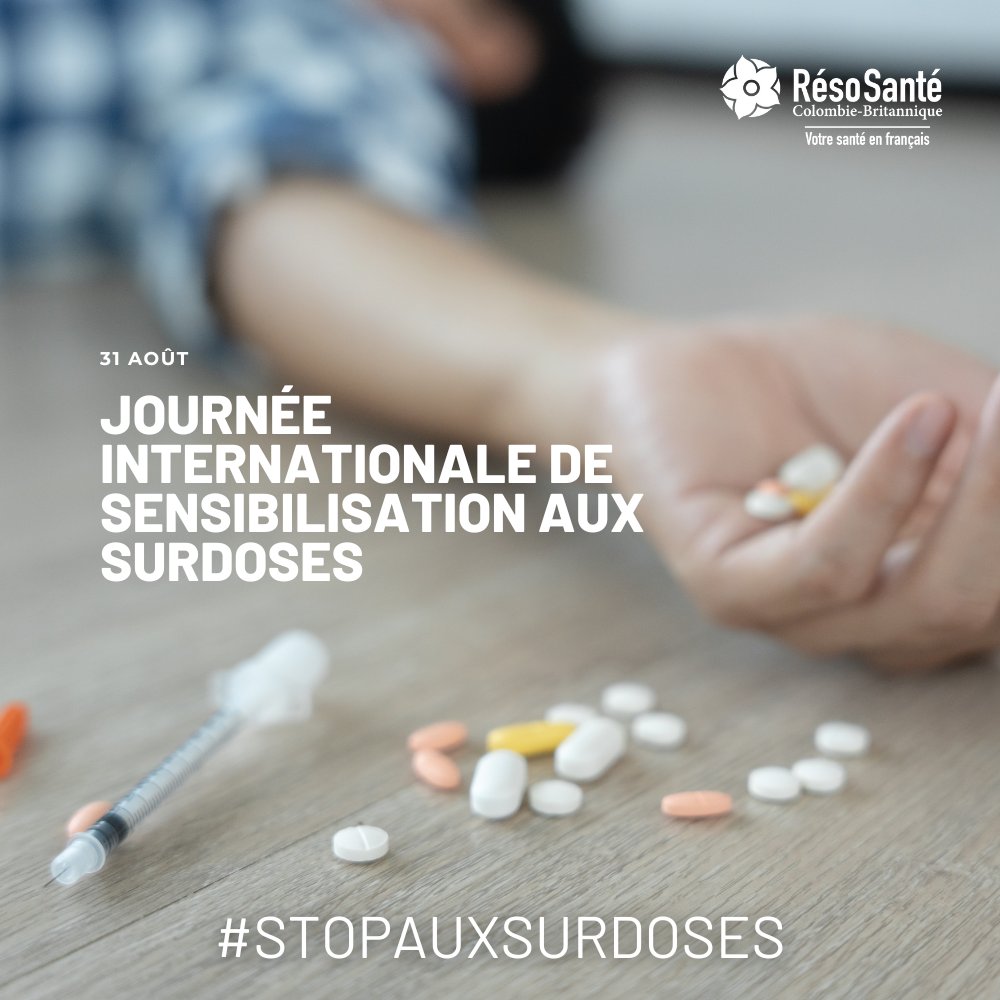 La crise des opioïdes nous pousse à prendre conscience du problème des surdoses en cette journée spéciale 🚨
Rassemblements, sensibilisation, prévention, formations, etc. Profitez des nombreux événements en C.-B.! 📆

Plus d'infos et listes des événements:
overdoseday.com