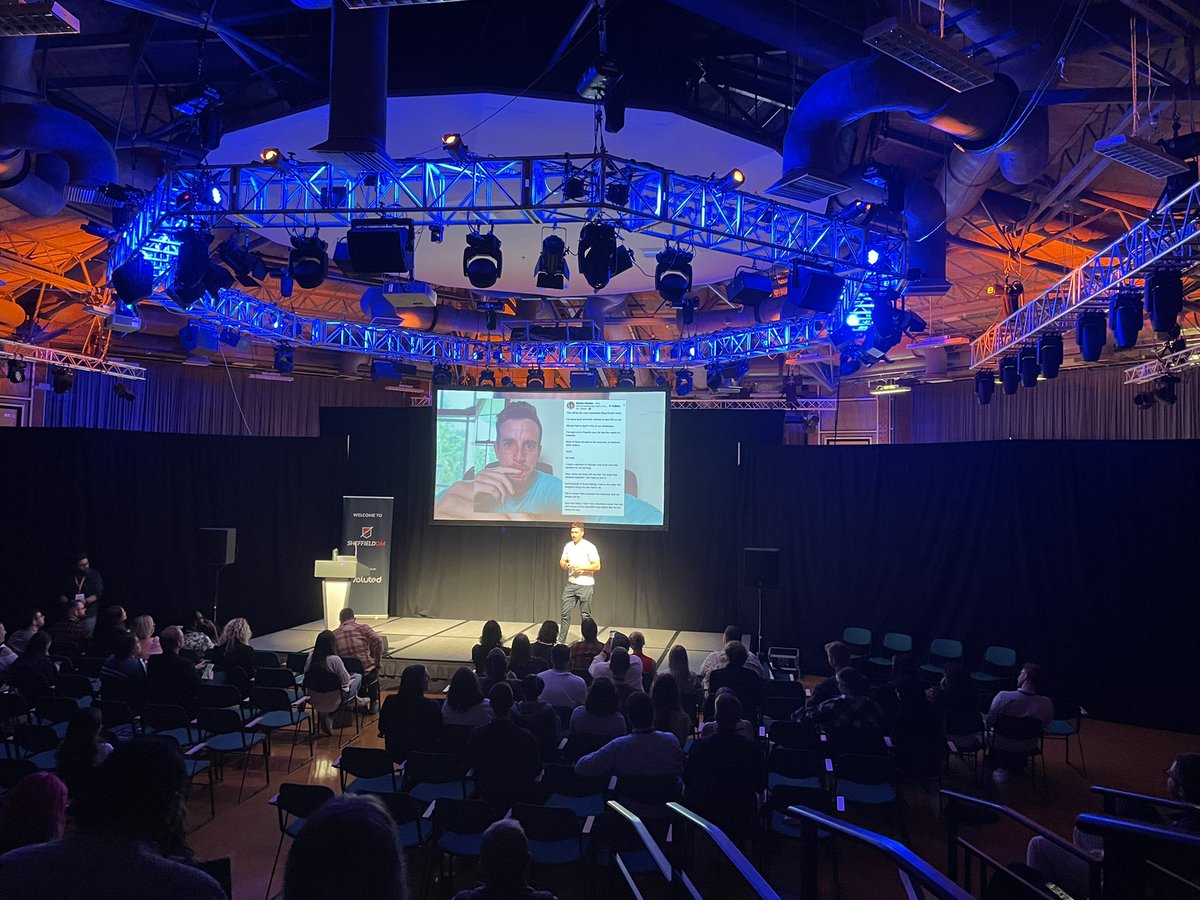 Our keynote speaker @dknowlton1 is up! And we’re kicking off with a familiar face for those of us on LinkedIn 😅 This talk is how you should be marketing in 2023!