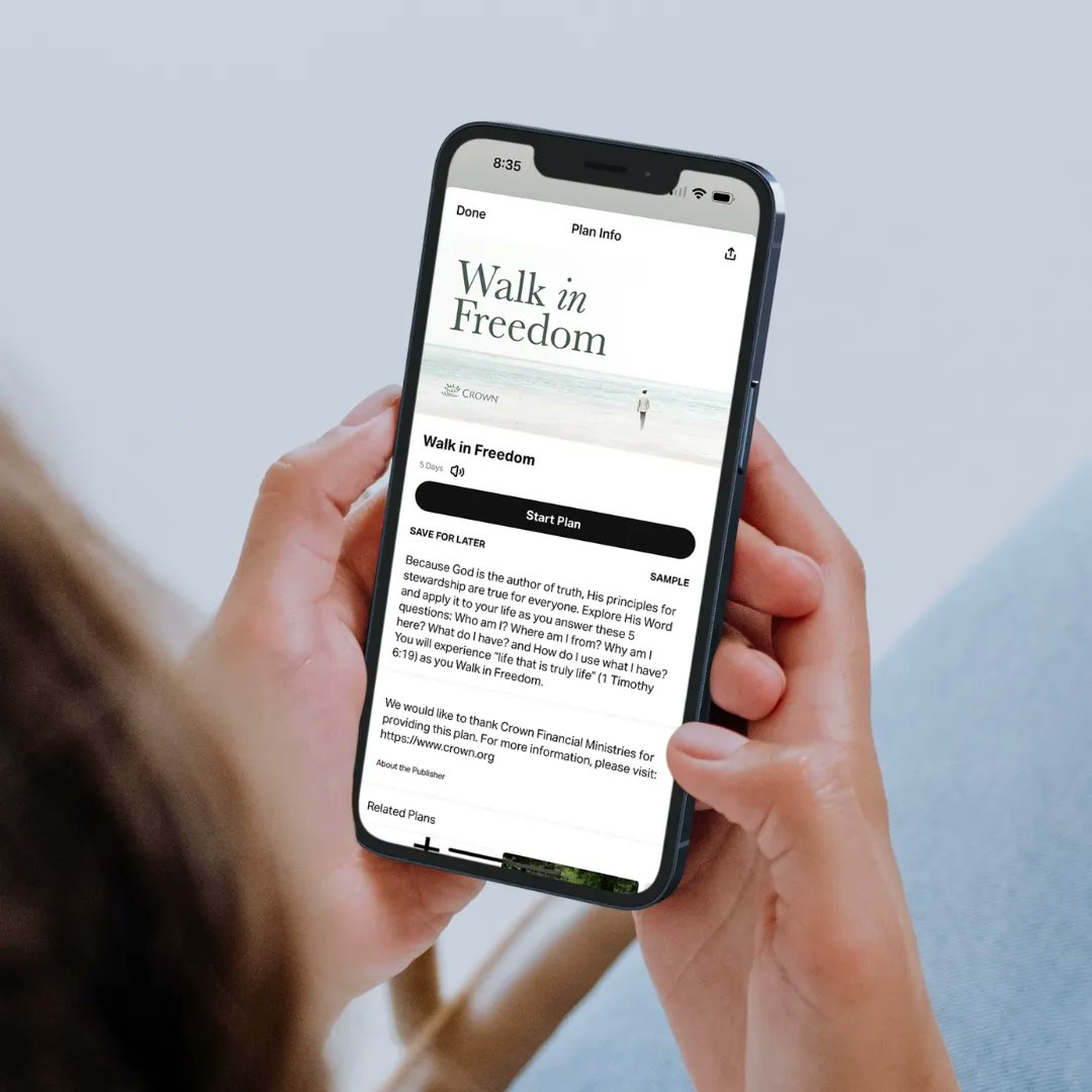 CrownUpdates's tweet photo. 🤩 NEW You Version Study! 🤩 Because God is the author of truth, His principles for stewardship are true for everyone. You will experience “life that is truly life” (1 Timothy 6:19) as you Walk in Freedom. 👉 https://t.co/4whUOyqAar
#youversion #biblestudy #walkinfreedom https://t.co/SHVaWmdowA