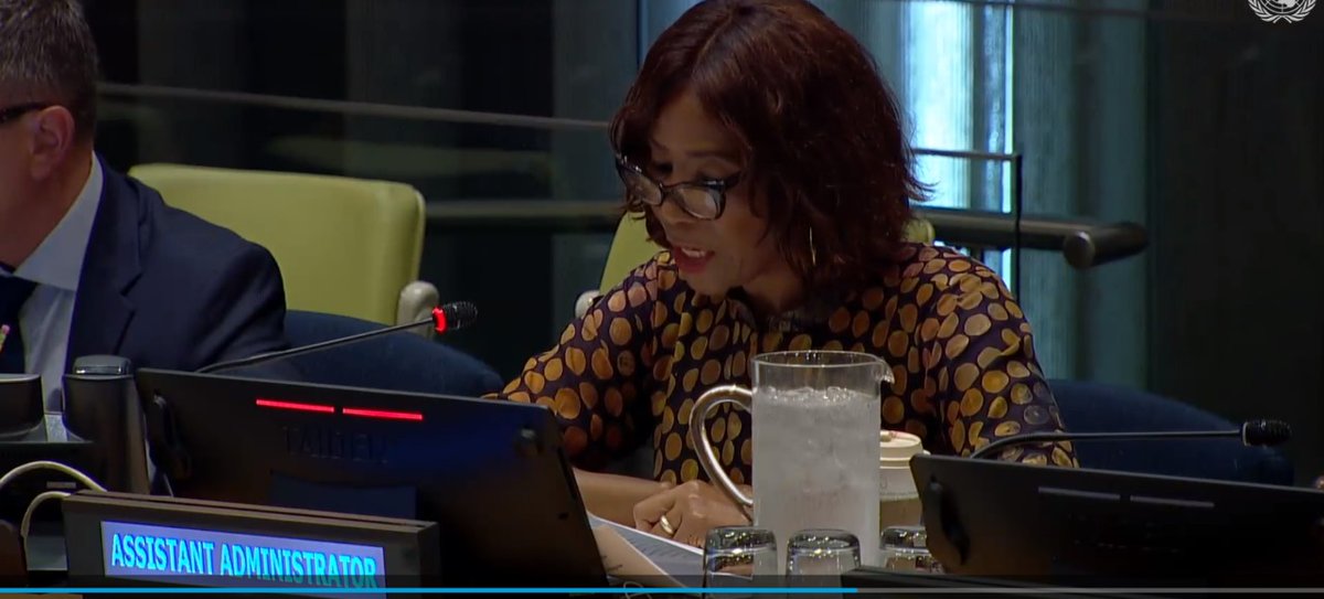 UNDPLesotho's tweet image. His Excellency Permanent Representative to the United Nations Mr Matete ´Nena, presenting comments at the presentation of the UNDP Lesotho Country Progràmme at the 7th meeting of the #ExecutiveBoard for UNDP/UNFPA/UNOPS