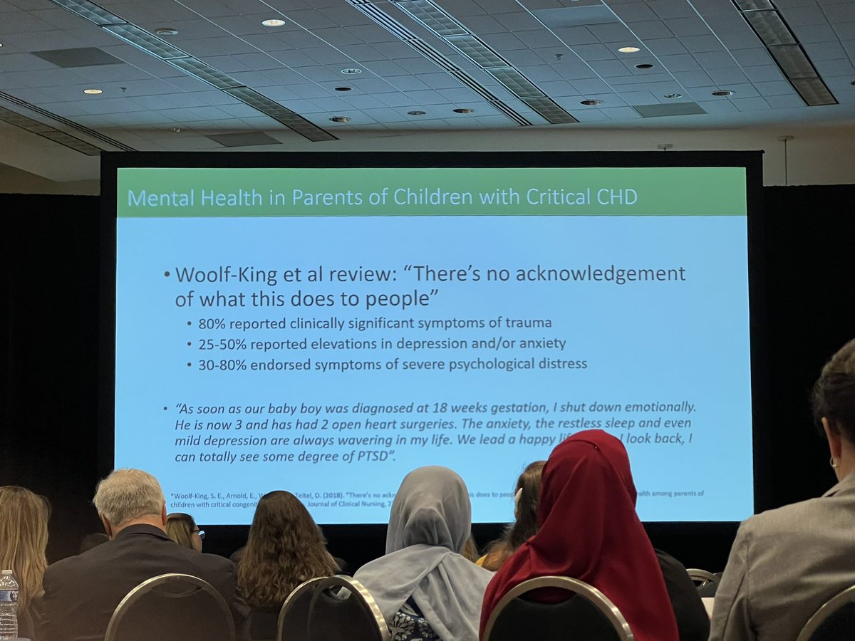 Supporting our families is an ESSENTIAL part of supporting our patients. 80% reported clinically significant symptoms of trauma. #CNOC2023 #WCPCCS2023