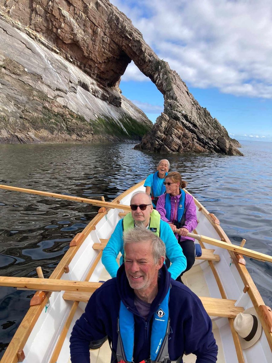 What a fantastic day for a row to Portknockie and back! If you want to see the wonders of Bow Fiddle Rock up close- want to get fit- enjoy the fresh sea air- and most of all have fun, then come and join us !! Get in touch! coastalrowing@cullenseaschool.co.uk.