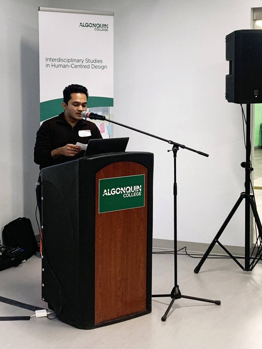 Algonquin Applied Research (@algonquinarie) on Twitter photo "Being a designer is beyond aesthetics; we shape experiences that matter" - Parth Soni, <a href="/AlgonquinColleg/">Algonquin College</a> <a href="/human_centred/">Human-Centred Design Lab</a> W2023 cohort. It was one of several powerful moments from HCDX Showcase. Congratulations! Thank you to our clients and faculty for your support this semester. "Being a designer is beyond aesthetics; we shape experiences that matter" - Parth Soni, <a href="/AlgonquinColleg/">Algonquin College</a> <a href="/human_centred/">Human-Centred Design Lab</a> W2023 cohort. It was one of several powerful moments from HCDX Showcase. Congratulations! Thank you to our clients and faculty for your support this semester.