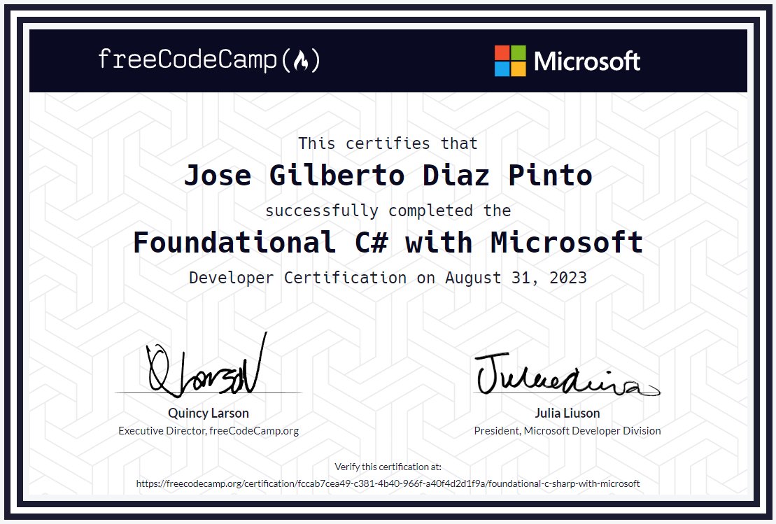 TecGilbertoDiaz's tweet photo. I just earned the Foundational C https://t.co/a1pQ2Jrk0B