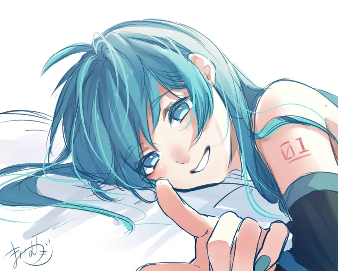 9月最初のおはよう※再掲です#初音ミク #VOCALOID 