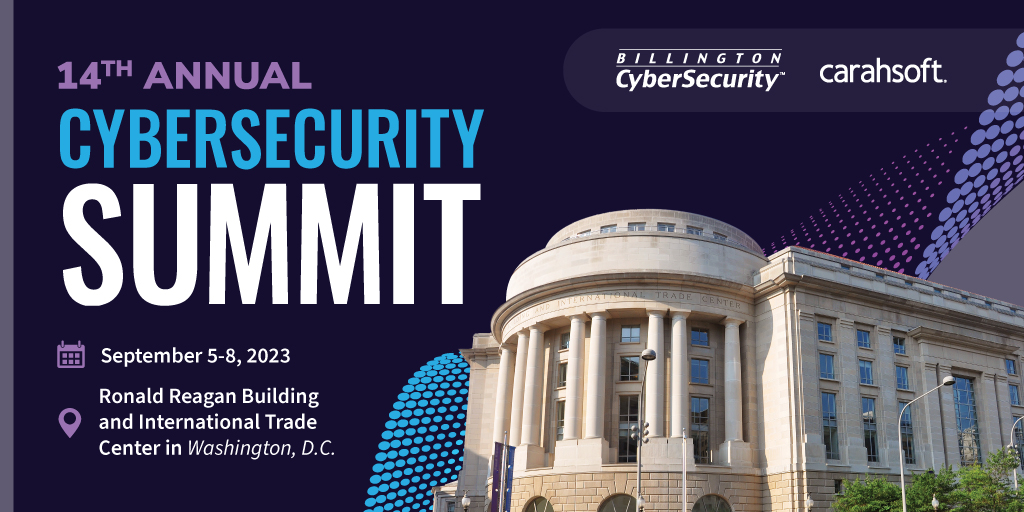 Abacode_Cyber's tweet image. Connect with Rick Maloney and Ravyn Caputo at the 14th annual Billington CyberSecurity Summit. We hope to see you Sept. 5–8, 2023 in Washington, D.C.! #bronzesponsor @Carahsoft  @BillingtonCyber #billingtoncybersecurity